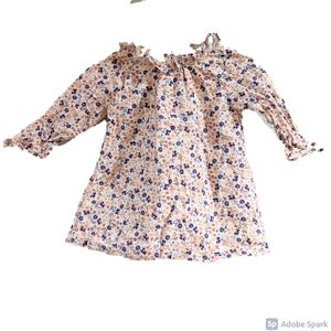 *** $5 Sale! Nordstrom Floral and Ruffles Longsleeved Dress Size 6 months